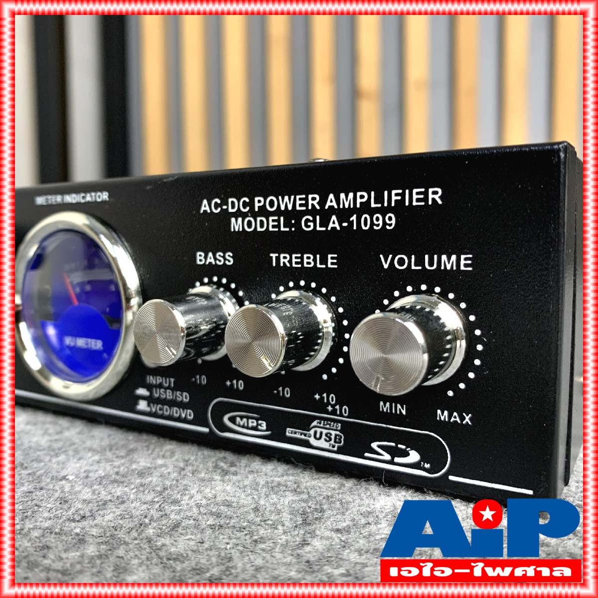 GXL GLA1099 แอมป์ USB AC/DC รับสัญญาณบลูทูธ เครื่องขยายเสียง GLA-1099 ใช้ได้ทั้งไฟบ้าน และไฟรถยนต์ 12V เอไอ-ไพศาล