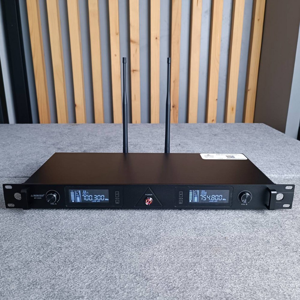 MICROTECH MT-333D ไมค์ลอยมือถือคู่UHF ไมค์โครโฟน ไมค์ลอย คลื่นความถี่ถูกต้องตาม กสทช MT 333 D MT 333D MT333 D MT333D ไมโครเทค เอไอ-ไพศาล +++