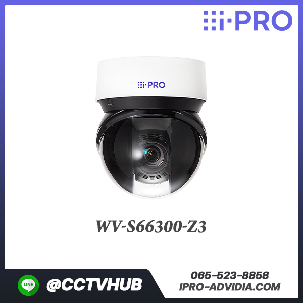 กล้อง PTZ i-PRO รุ่น WV-S66300-Z3 2MP(1080p) Outdoor PTZ Network Camera with 32x Optical Zoom Lens