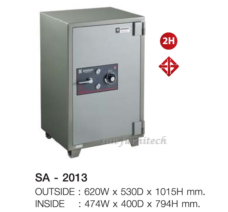 ตู้นิรภัยแบบรหัสหมุน, ตู้เซฟนิรภัยขนาดกลาง น้ำหนัก 190 กก. ( 150 ลิตร) คิงดอม ( Kingdom ) รุ่น SA-2013