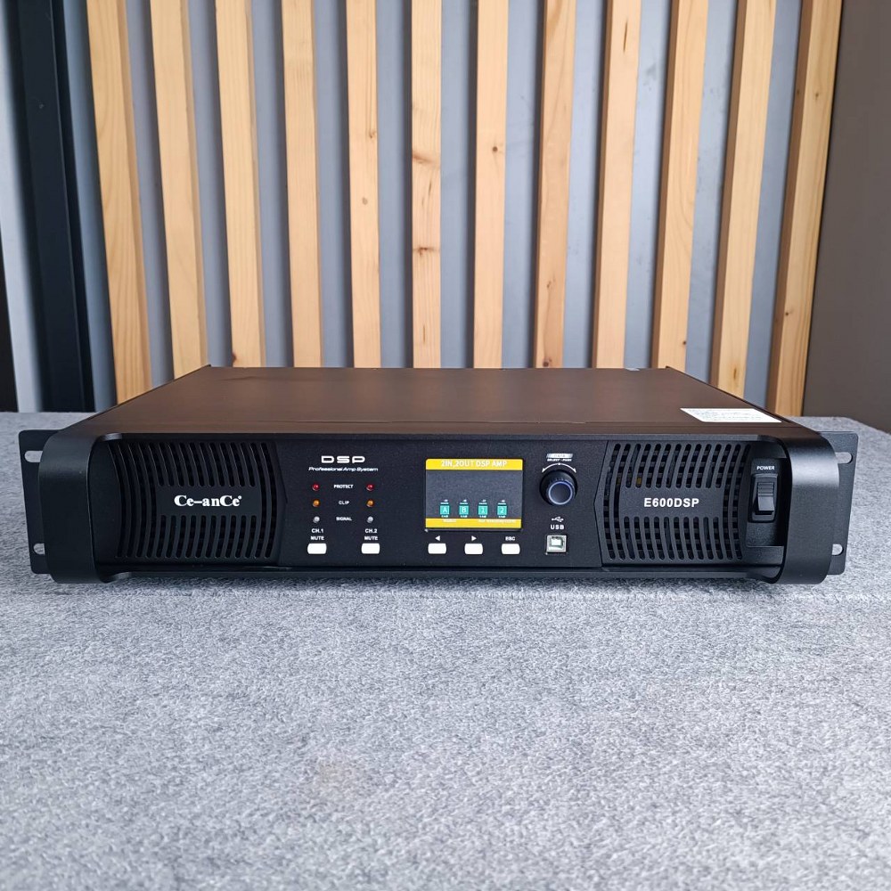 CEANCE E-600DSP POWER 2CH มีDSP เพาเวอร์แอมป์ แอมป์ E 600DSP POWER E600DSP แอมป์ Ce-ance poweramp CE AN CE power amp