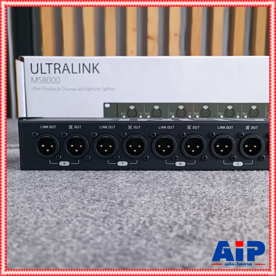 BEHRINGER MS-8000 ULTRALINK Microphone Splitter ไมโครโฟนสปริทเตอร์ ตัวแยกไมโครโฟน 8 in/16 out ตัวแยกสัญญาณไมโครโฟน 8 แชนเนล MS 8000 MS8000 เอไอ-ไพศาล
