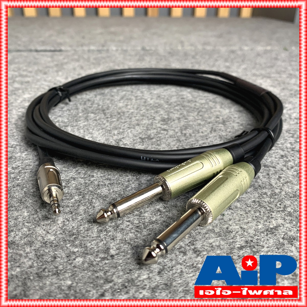 3เมตร AMPHENOL สาย TR-ST - PHONEx2 3M CA52-3333-WB-003 AMPHENOL สายTR-ST-PHONEx2 3M สายสัญญาณ TR-ST ออก ปลั๊กไมค์ โมโน 2หัว สายคอมเข้ามิกซ์
