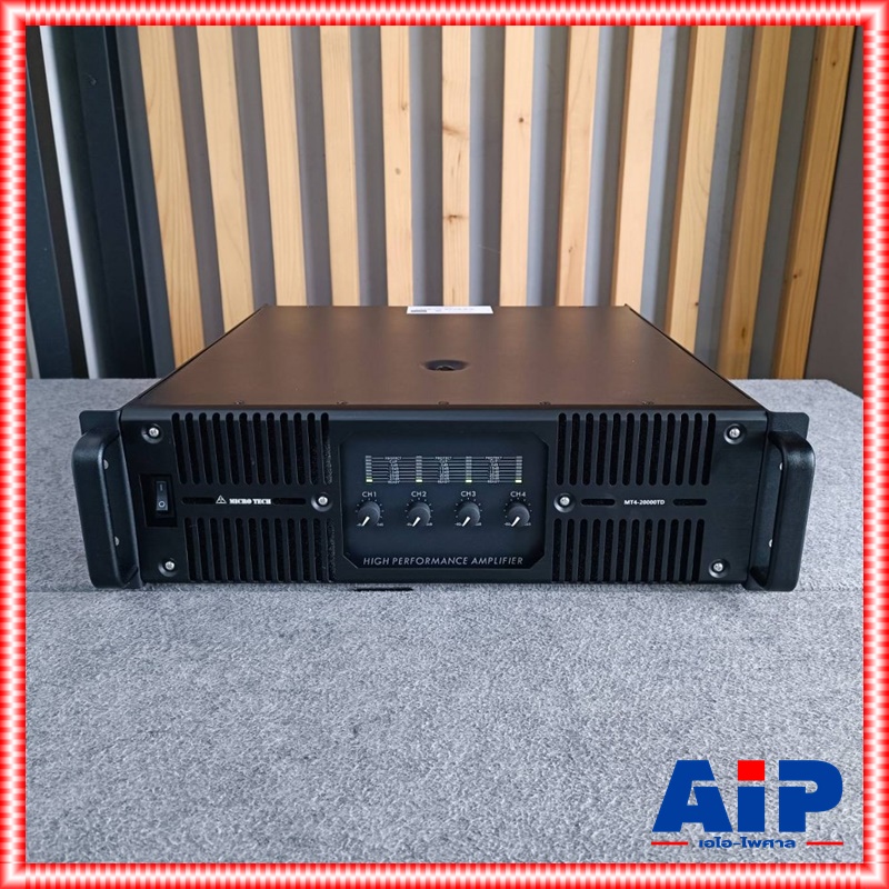 MICROTECH MT4-20000TD poweramp 4CH 3U เพาเวอร์แอมป์ 4 ช่อง คลาส TD กำลังขยาย 2000 วัตต์ ไมโครเทค MT4 20000TD MT420000TD เอไอ-ไพศาล