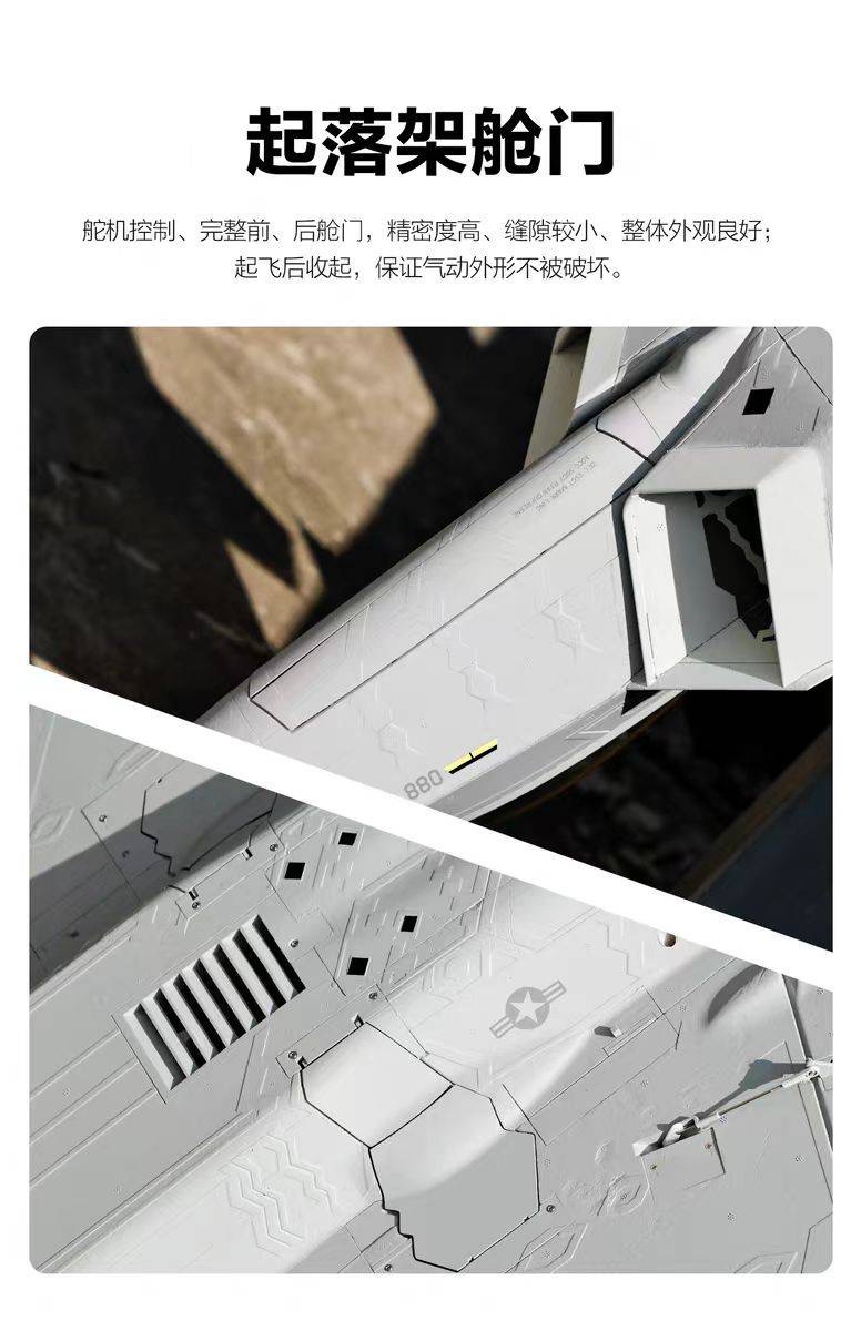 เครื่องบินโฟม ตัวลำ+ชุดไฟ Freewing F-22 Raptor & Gyro EG01 EDF80mm 6s PNP(ไม่รวมวิทยุ รีซีฟ แบต)