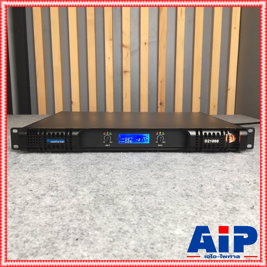 PROEUROTECH D-21000 POWERAMP 1U 2CH พาวเวอร์แอมป์ โปรยูโรเทค ระบบสวิทชิ่ง 1000Wx2 8 ΩStereo power D 21000 D21000 เอไอ-ไพศาล