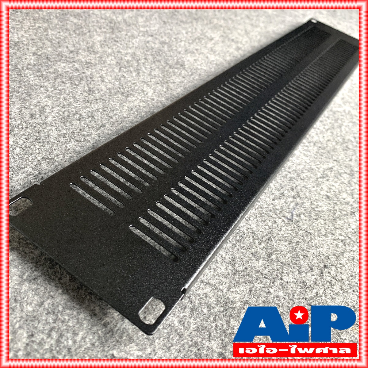 NPE BLANK PANEL 2U AIRFLOW แผ่นยึดแร็ค แผ่นปิดแร็ค 2 U แผ่นเหล็ก ปิดแร็ค มีช่องระบาย อุปกรณ์แร็ค เอไอ-ไพศาล