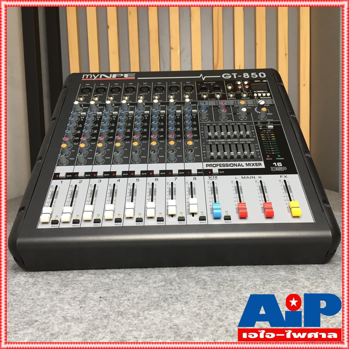 MYNPE GT-850 POWER MIXER8mono 500W GT-850มิกเซอร์ POWERMIX เพาเวอร์มิกซ์ มิกซ์ เครื่องเสียง GT 850 GT850 MY NPE