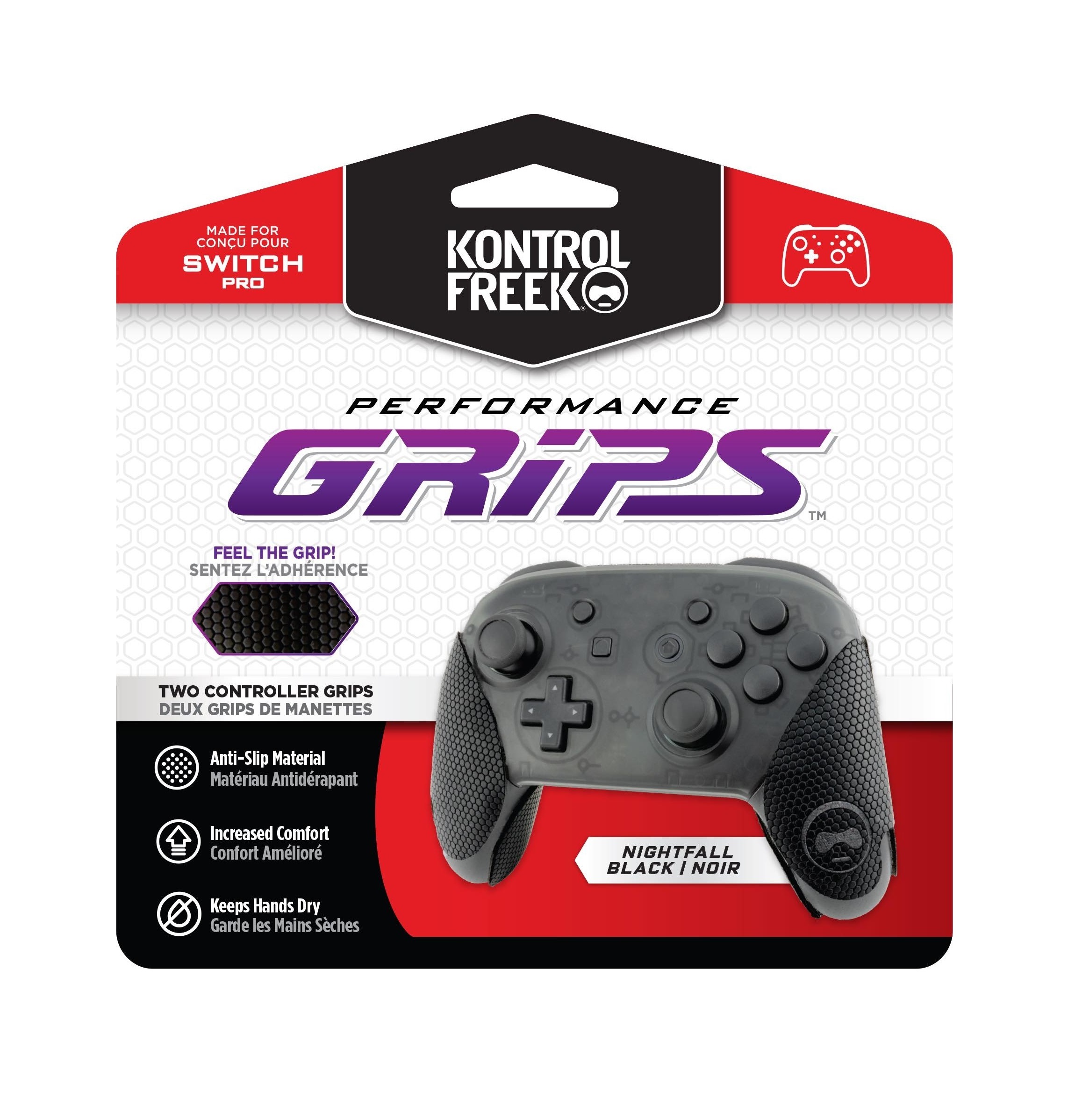 KontrolFreek: Performance Grips For Nintendo Pro (Black) (ของแท้ 100%)