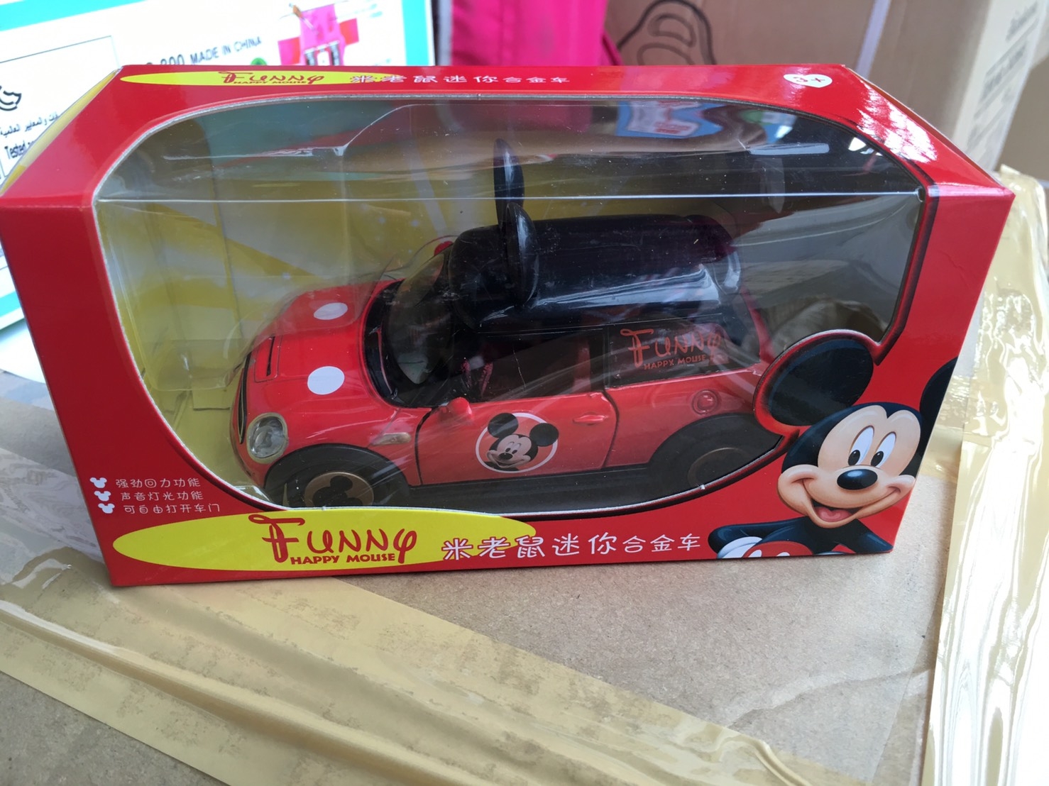 S30109 ของเล่นโมเดลรถมินิลายมิกกี้เม้าส์ คันละ (ของหมด)