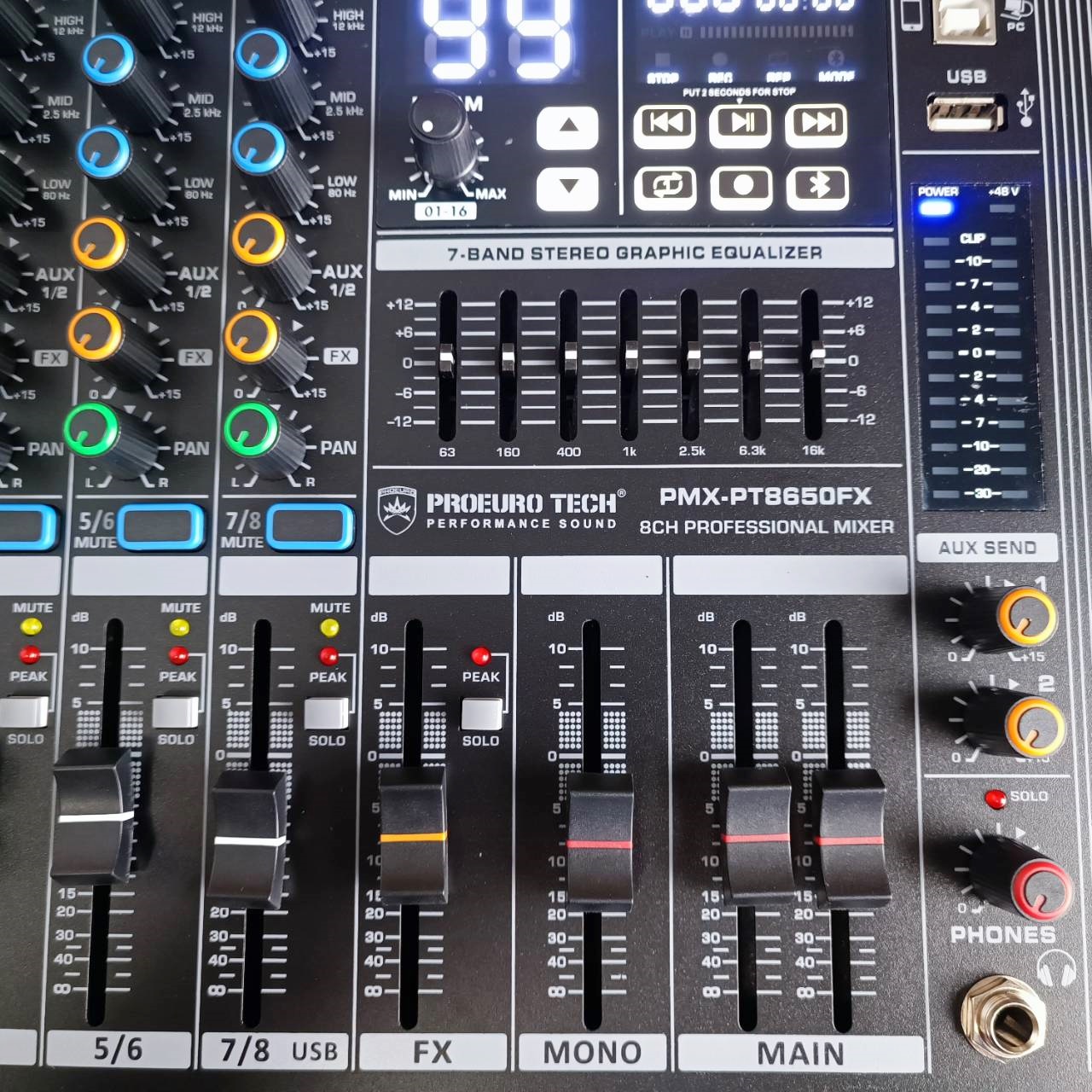 PROEUROTECH PMX-PT8650FX powermixer ทรงRACK โปร ยูโรเทค PMX PT8650FX PMXPT8650FX เอไอ-ไพศาล
