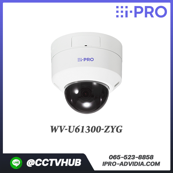 กล้อง I-Pro U-series รุ่น WV-U61300-ZYG 2MP(1080p) Indoor PTZ Network Camera with x3.1 Optical Zoom Lens