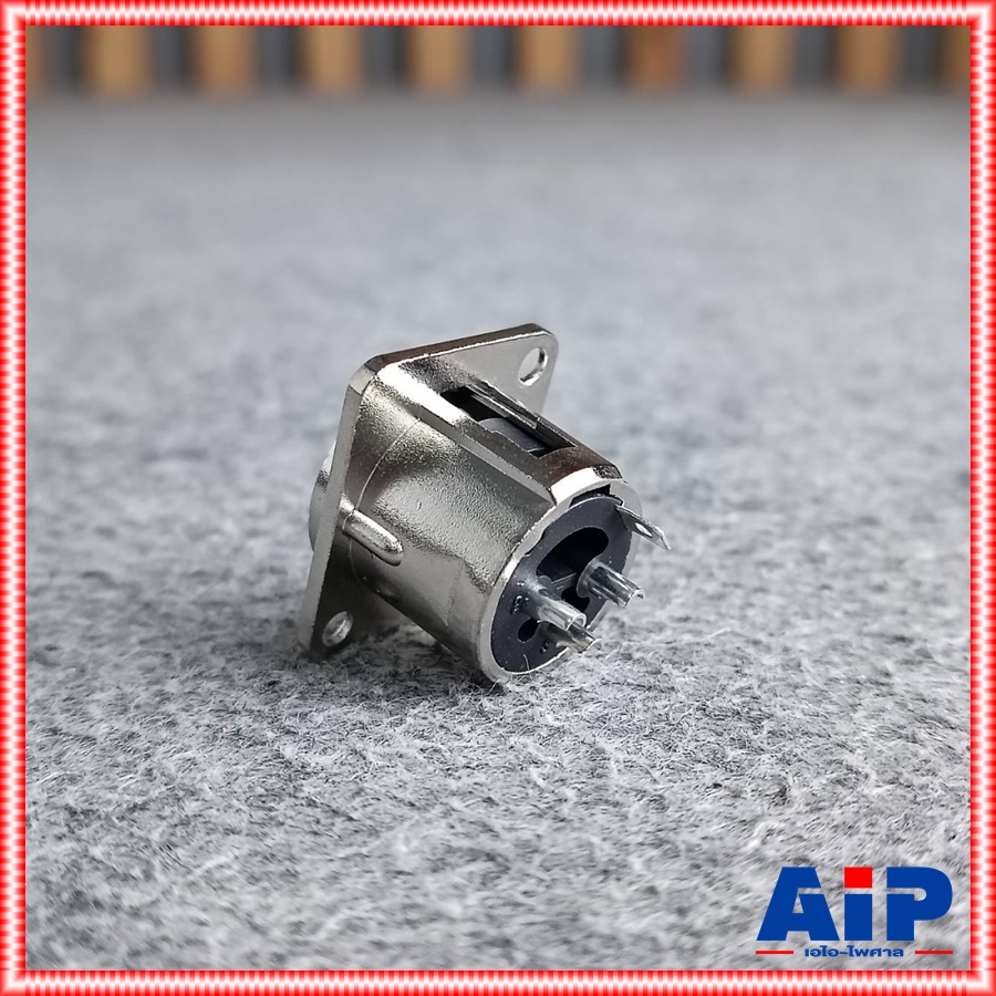 แพ็ค4ตัว ติดแท่น LIDGE YM047A XLRติดแท่น YM-047A XLR ตัวผู้ แจ็ค YM 047 A ติดแท่นตัวผู้ เอไอ-ไพศาล