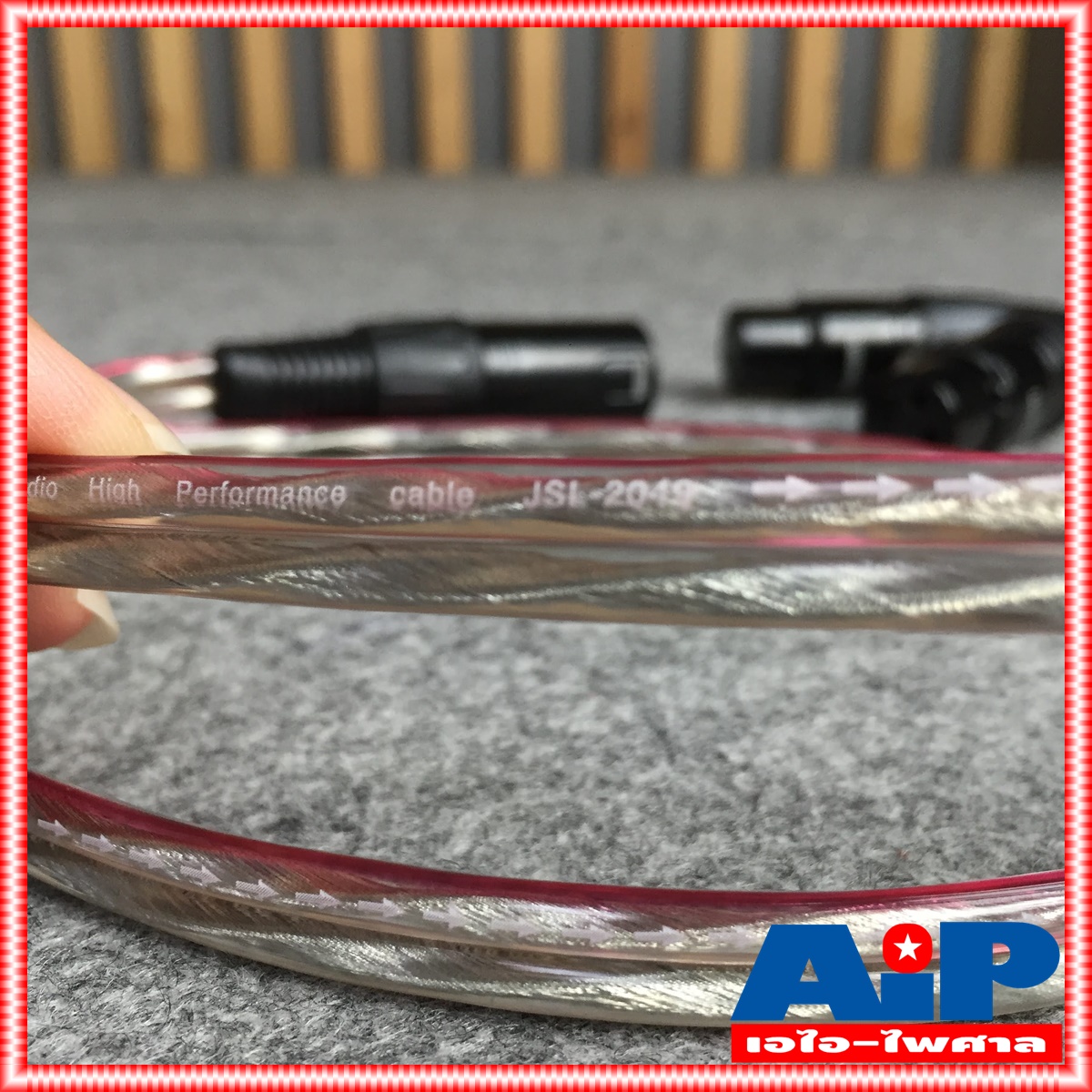 DYNACOM สายCANNONตัวผู้ออกCANNONเมียx2 J2049ต่อY 1เมตร สายใส สายสัญญาณเสียง XLRตัวผู้ ออก XLRตัวเมีย2หัว 1เมตร ยาว1เมตร XLRจะมีสีเงินและสีดำขึ้นกับล็อตการผลิต