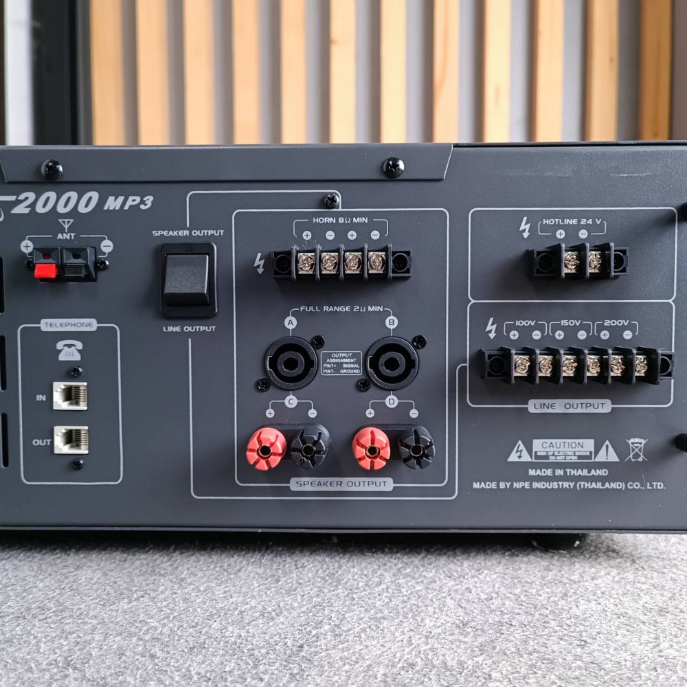 NPE LTA-2000MP3 POWERMIXER+LINE+USB พาวเวอร์มิกเซอร์เครื่องขยายเสียงตามสาย 2000 วัตต์ MP3 USB LTA 2000MP3 LTA2000MP3 เอไอ-ไพศาล