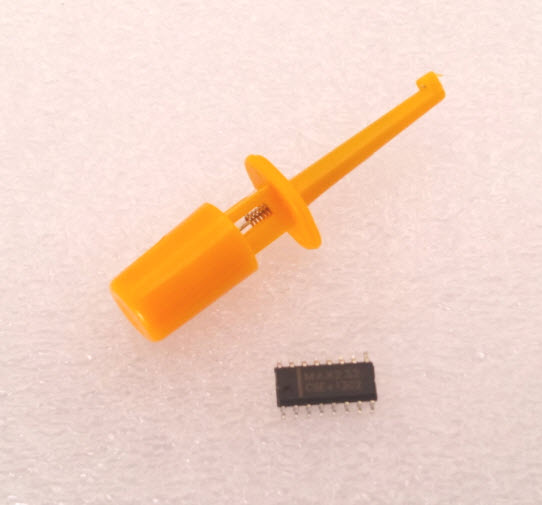 (YELLOW) Hook Clip Test Probe for Electronic ( CLIP TEST J)
