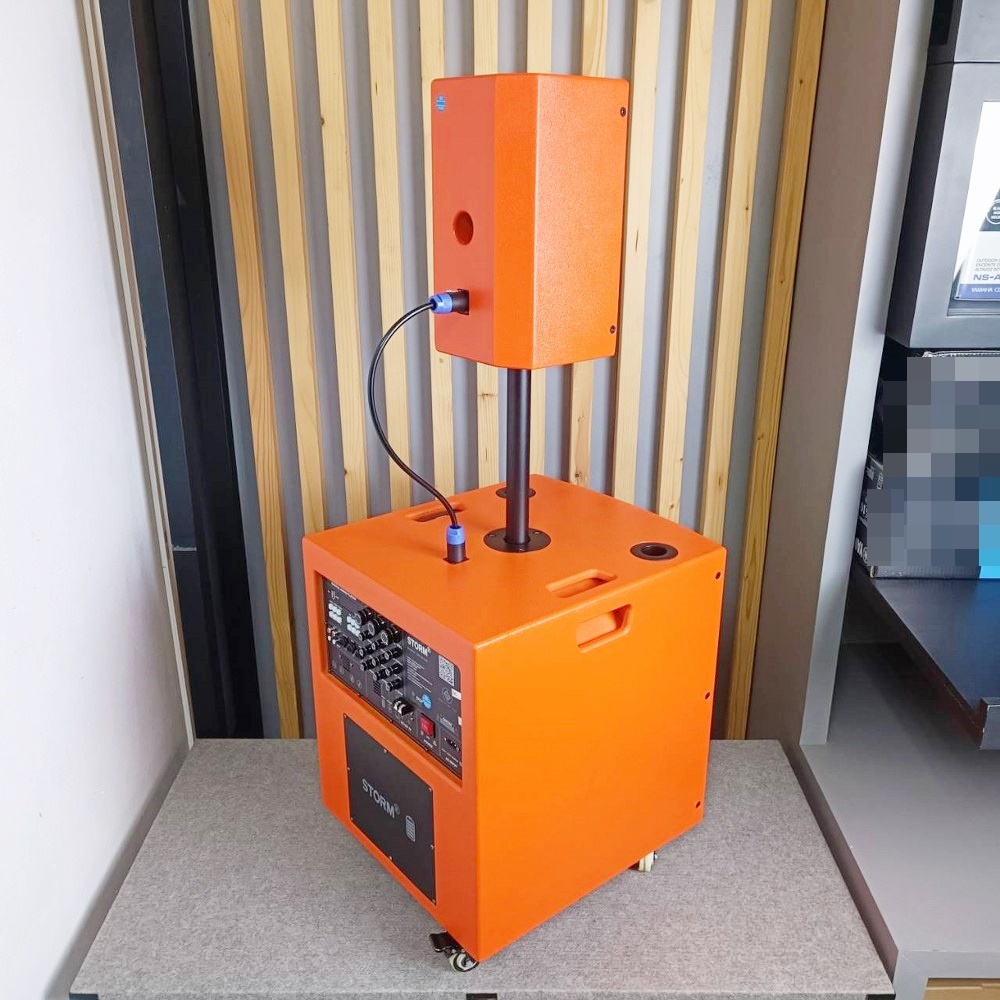 STORM PAB-3615MS สีส้ม ชุดลำโพง ซับ15นิ้ว กลาง6นิ้ว พร้อมไมค์ลอย ชาร์จแบตได้ บลูทูธ PAB 3615MS ลำโพงแอคทีฟ PAB3615MS เอไอ-ไพศาล