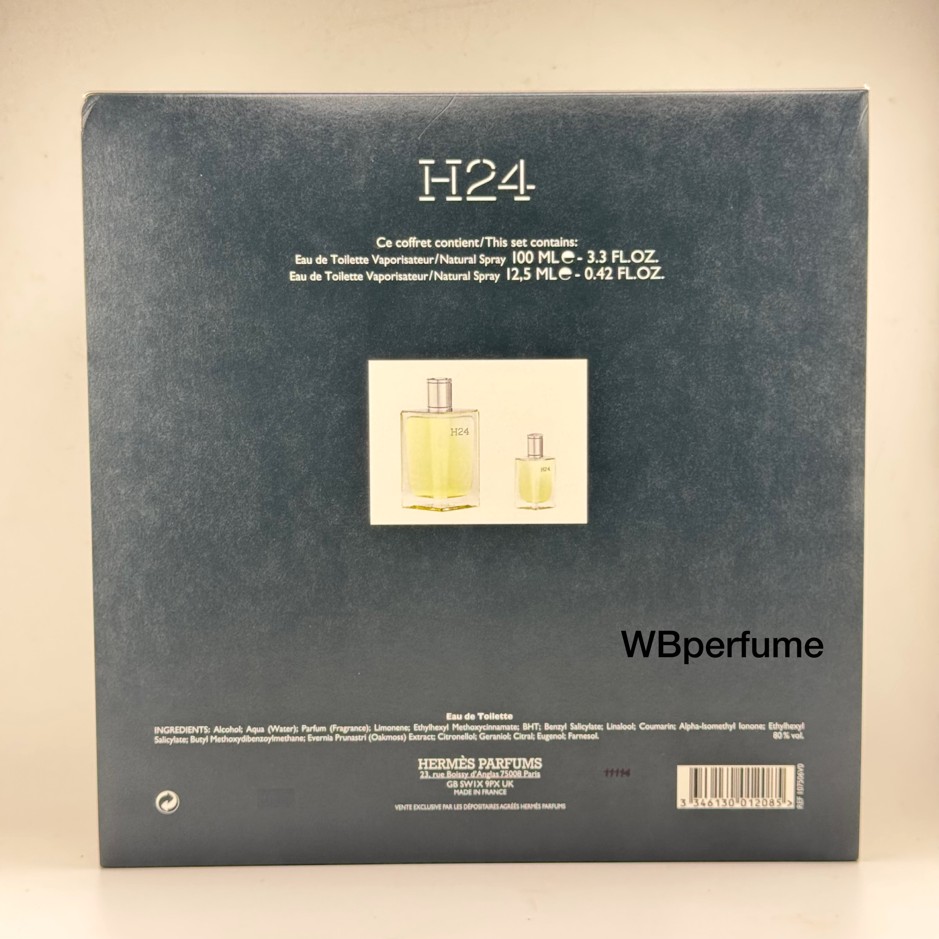ชุดของขวัญ Gift set H24 Hermes for men EDT 100ml + 12.5ml