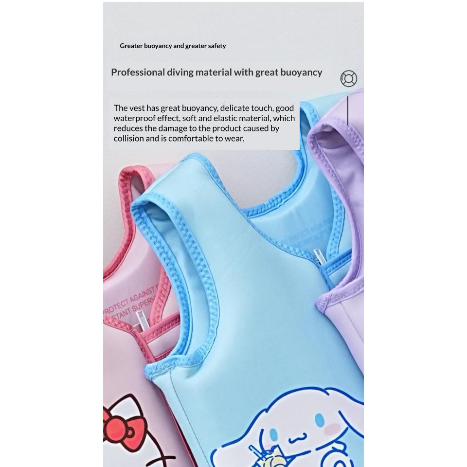 เสื้อชูชีพ เสื้อชูชีพสำหรับเด็กผู้ชายและผู้หญิง ลาย Sanrio ลิขสิทธิ์แท้ - Sanrio Life Jacket
