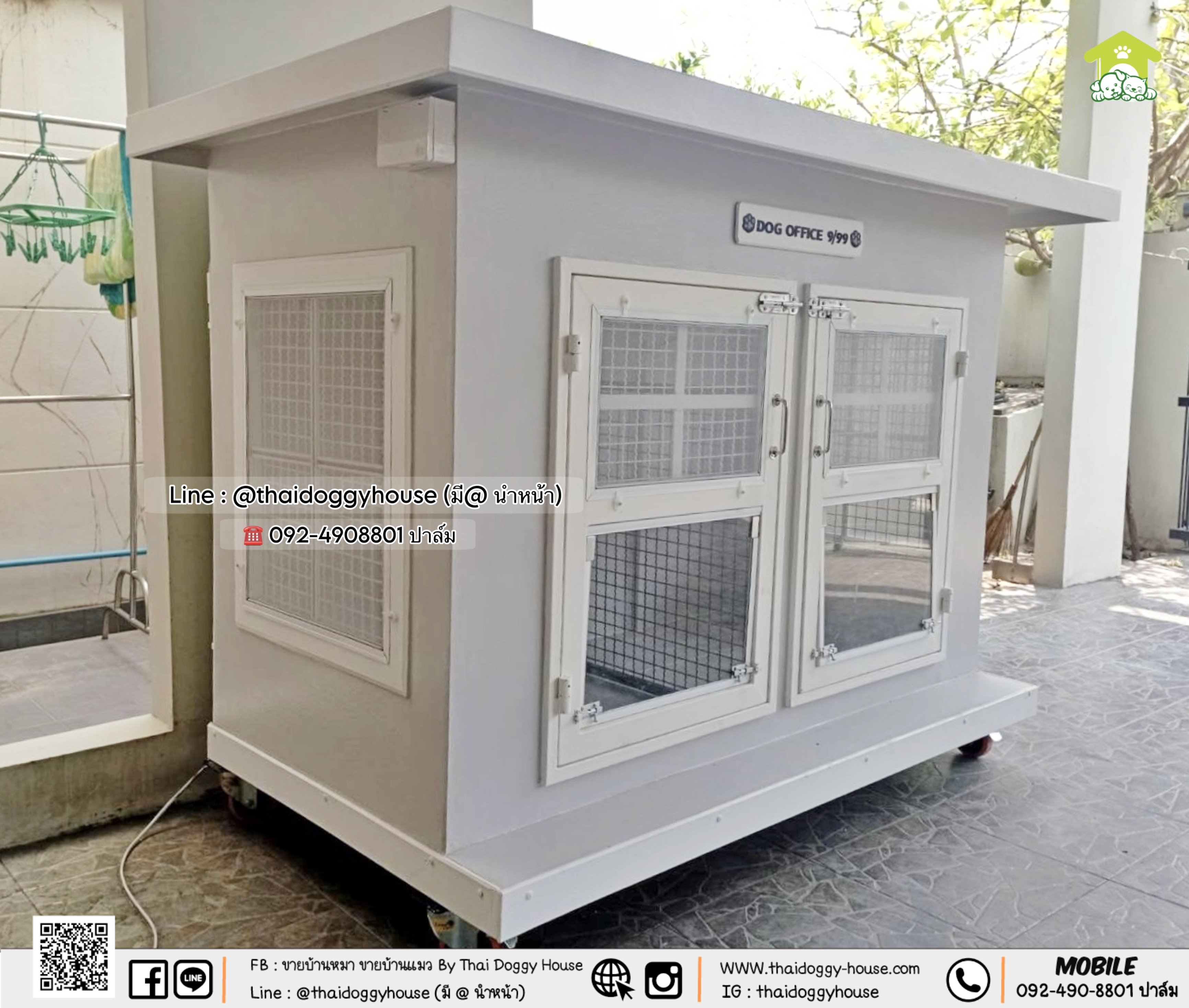 บ้านหมา บ้านแมว " 𝐓𝐇𝐀𝐈 𝐃𝐎𝐆𝐆𝐘 𝐇𝐎𝐔𝐒𝐄 " แบบบ้าน " 𝐁𝐎𝐗 𝐒𝐓𝐘𝐋𝐄 "