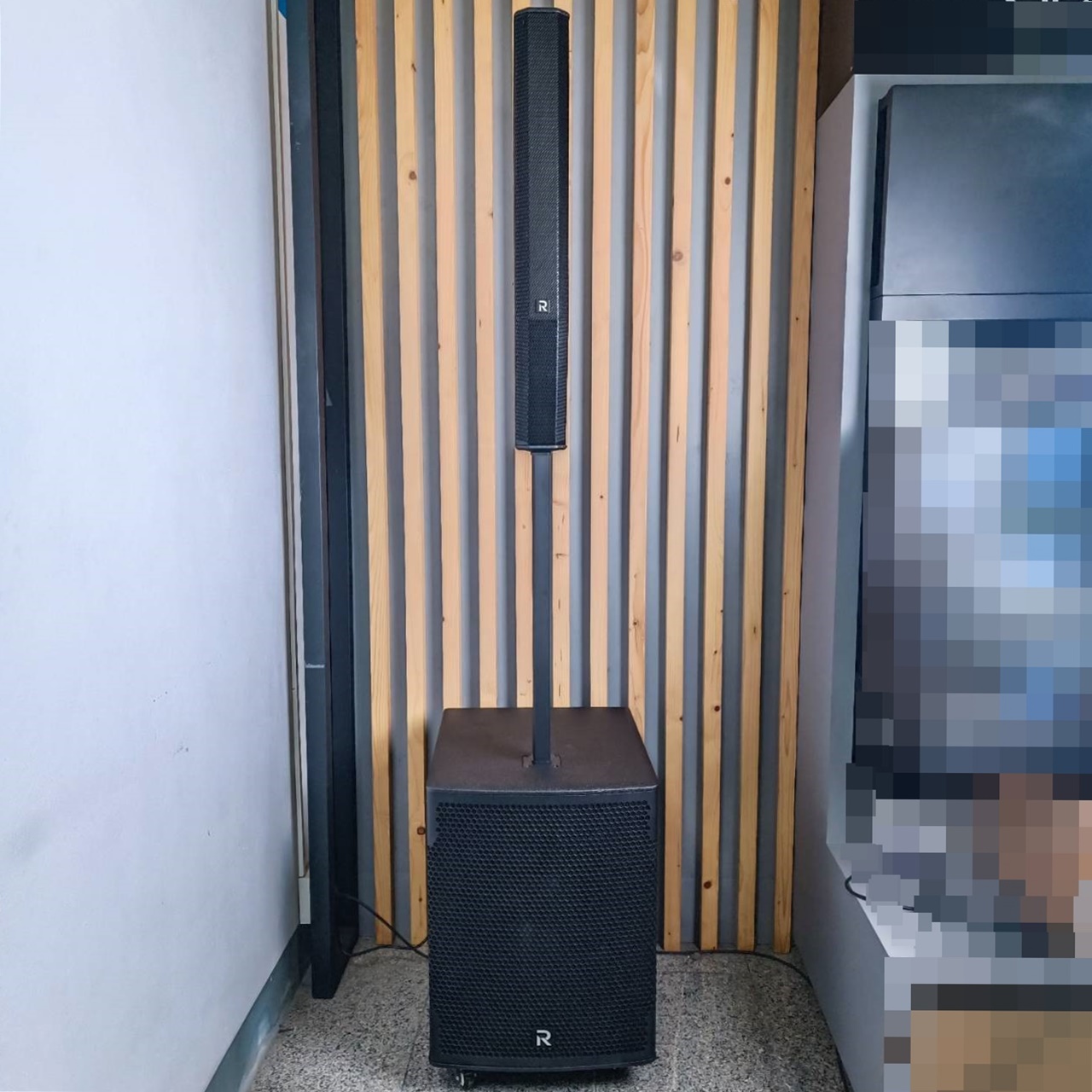 River Acoustics S15 ลำโพงแอคทีฟ 8×3.5 นิ้ว ซับ 15 นิ้ว ลำโพงคอลัมน์แอคทีฟ มาพร้อม Bluetooth 5.0 มิกเซอร์ในตัว S15 S 15 เอไอ-ไพศาล