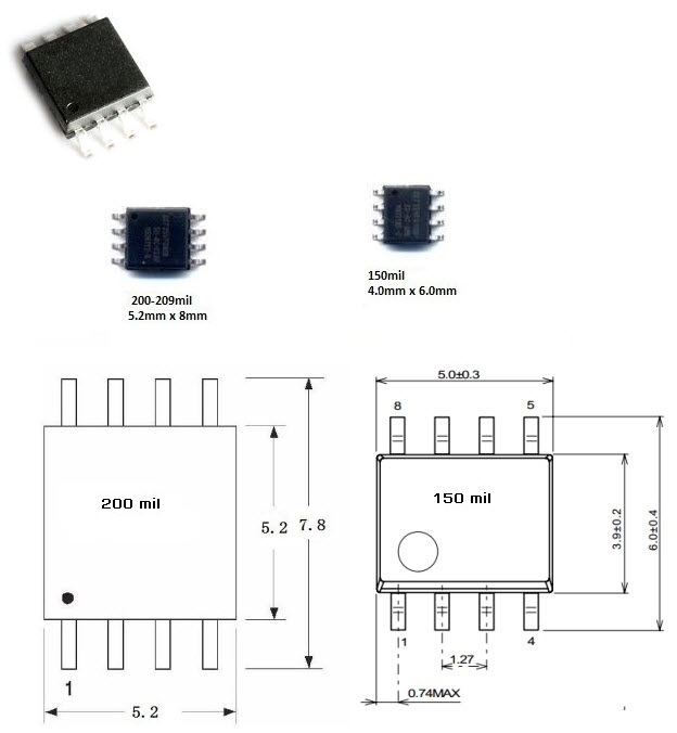 Winbond W25Q16 (SOIC8 200mil) 16M-BIT SERIAL FLASH MEMORY WITH DUAL AND QUAD SPI