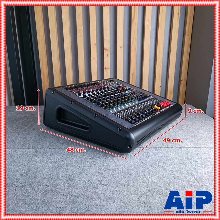 MICROTECH AG-8P powermixer 4CH พาวเวอร์มิกเซอร์ มีครอสในตัว กำลังขยาย 650 วัตต์ ไมโครเทค AG 8 P AG8P เอไอ-ไพศาล