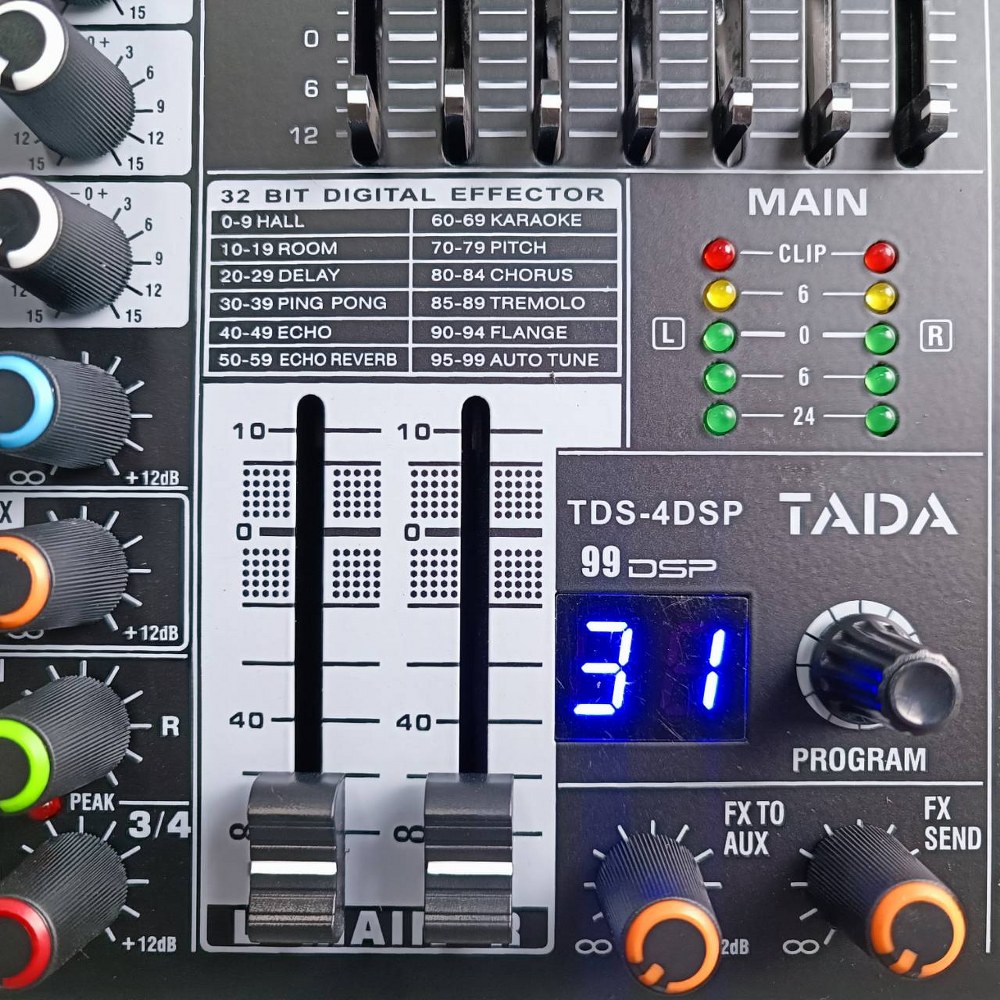 TADA TDS-4 DSP MIXER มิกเซอร์อนาล็อก เครื่องผสมสัญญาณเสียง เครื่องเสียง ธาดา TA DA TDS 4 TDS4 เอไอ-ไพศาล