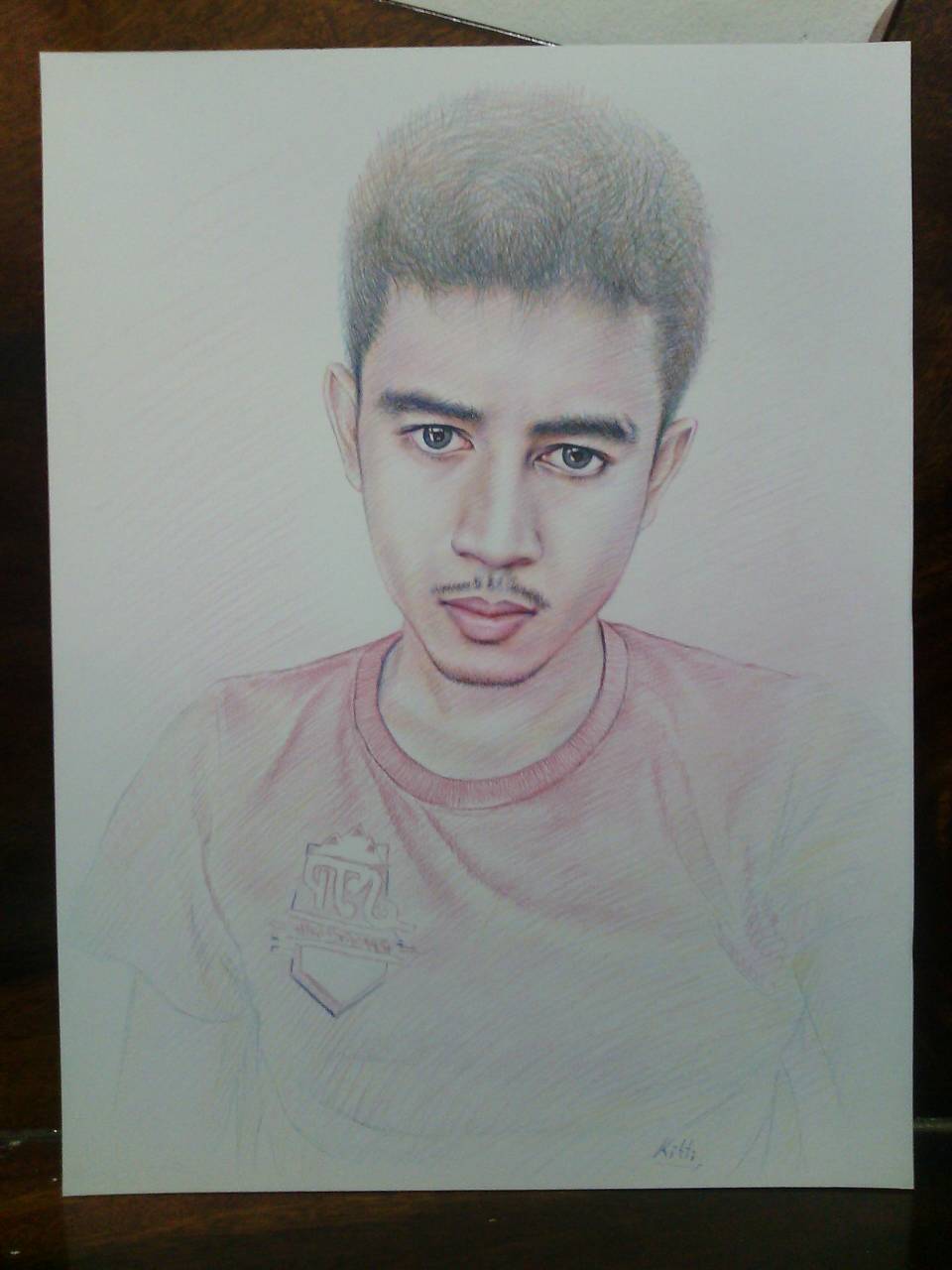 ภาพวาดเหมือน ดินสอสี