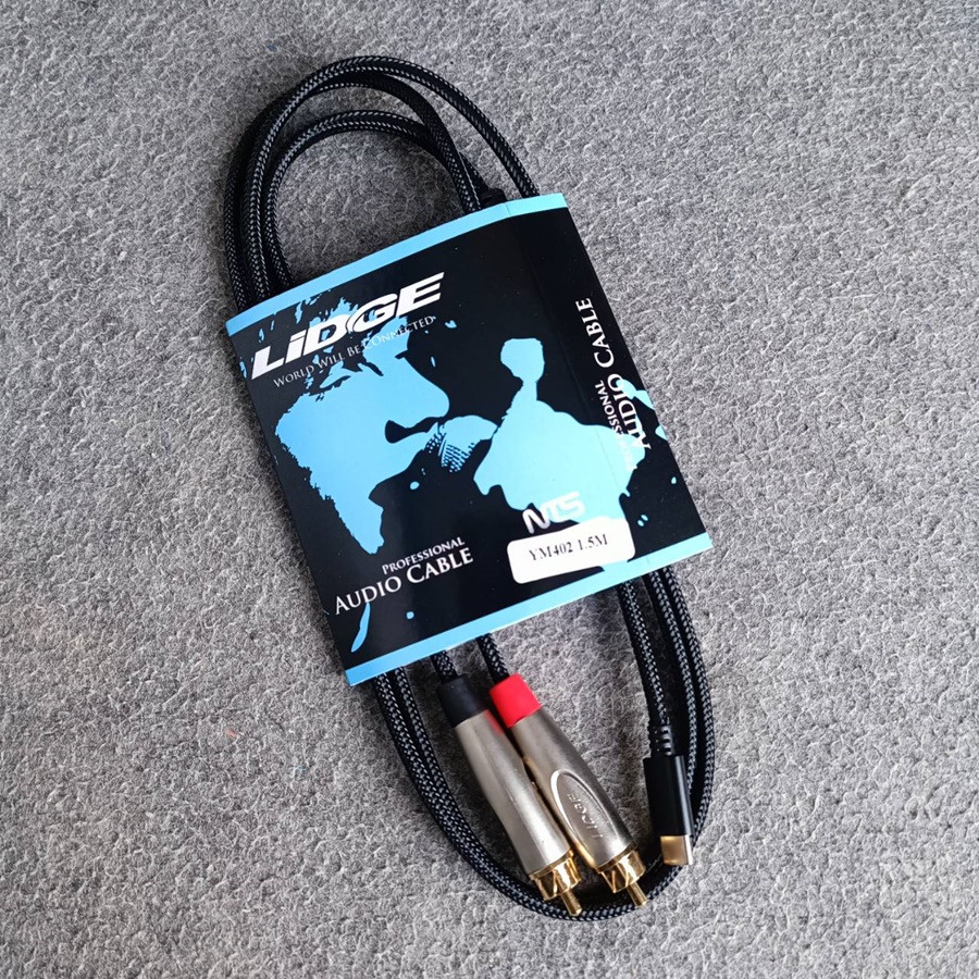 ยาว1.5เมตร LIDGE YM-402 1.5เมตร สาย USB TYPE-C ออก RCAx2 สายสัญญาณเสียง type C - RCAx2 เอไอ-ไพศาล
