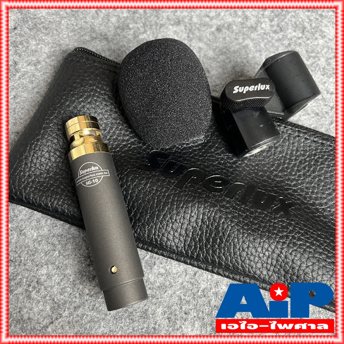 SUPERLUX HI10 ไมค์เครื่องดนตรี ไมค์ ไฮ-แฮท HI HAT ไมค์เครื่องเป่า HI-10 เครื่องเคาะ เครื่องตี HI 10 instrument microphone