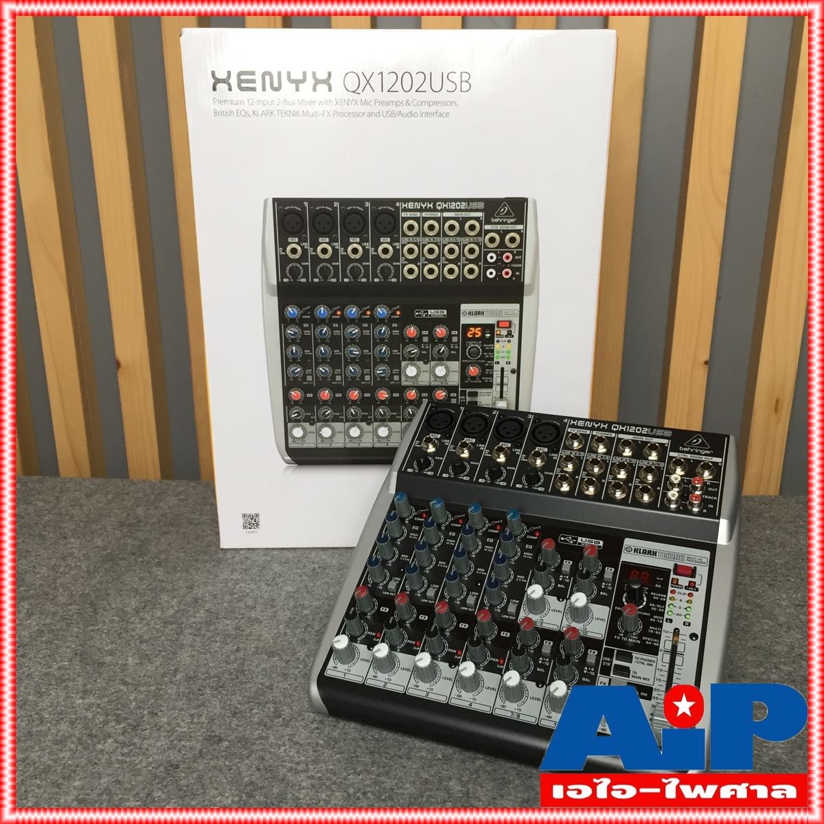 BEHRINGER QX-1202USB MIXER เครื่องปรับแต่งเสียง มิกซ์ มิกเซอร์ เครื่องปรับเสียง QX 1202USB QX1202USB MIX เอไอ-ไพศาล +++