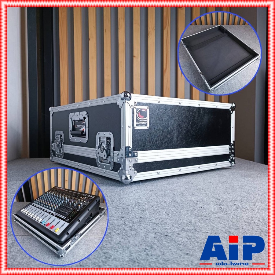RACK MYNPE GT-850 GT-880 GT-4500 สีดำ แร็คใส่มิกเซอร์ กล่องใส่มิกซ์ กล่องแร็คเพาเวอร์มิกเซอร์ มายเอ็นพีอี GT-850 GT-880 GT-4500 เอไอ-ไพศาล