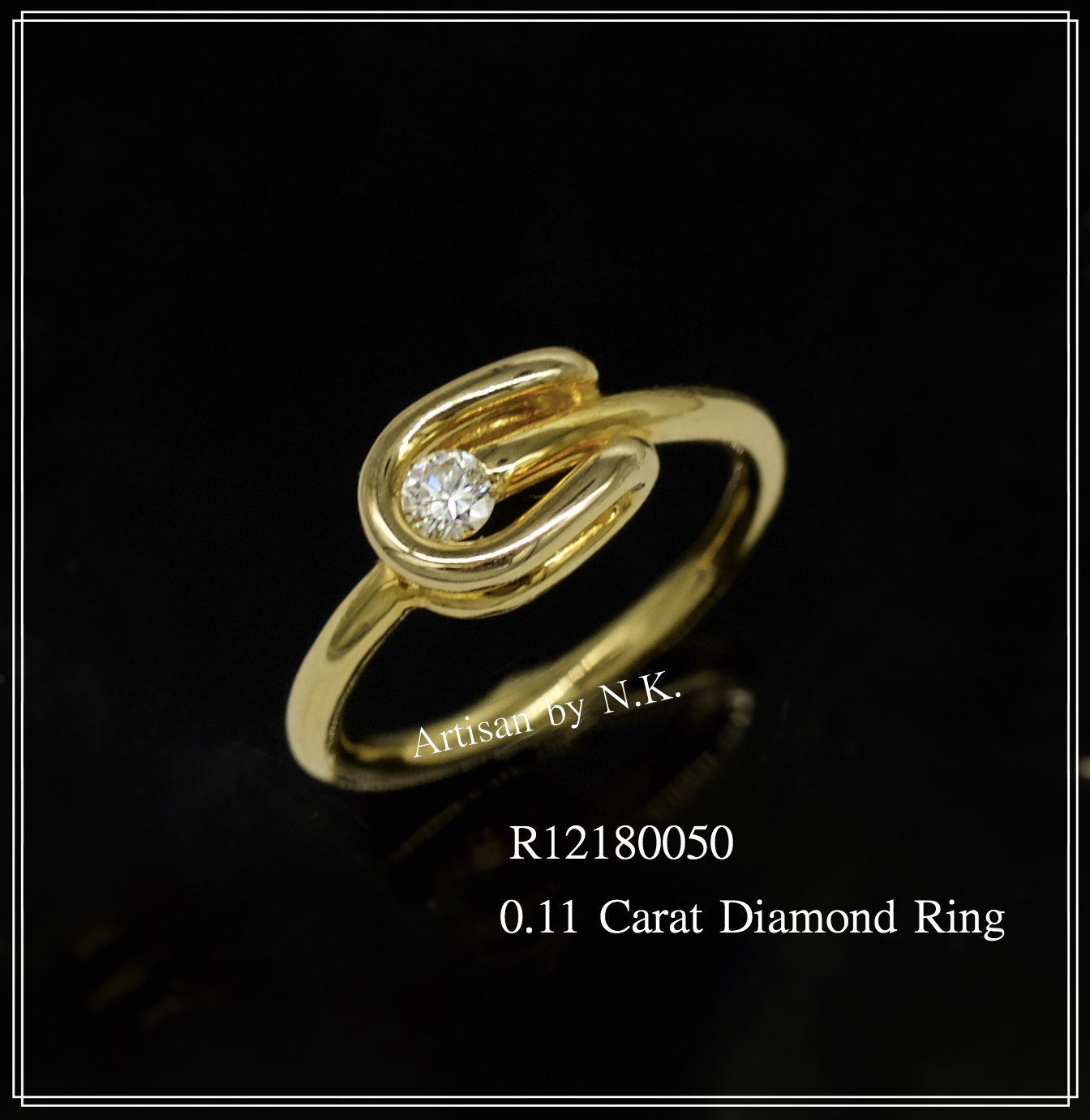 แหวนเพชร ราคาพิเศษ -แหวนเพชรเม็ดเดียวขนาด 11 ตังค์ (Diamond Ring)