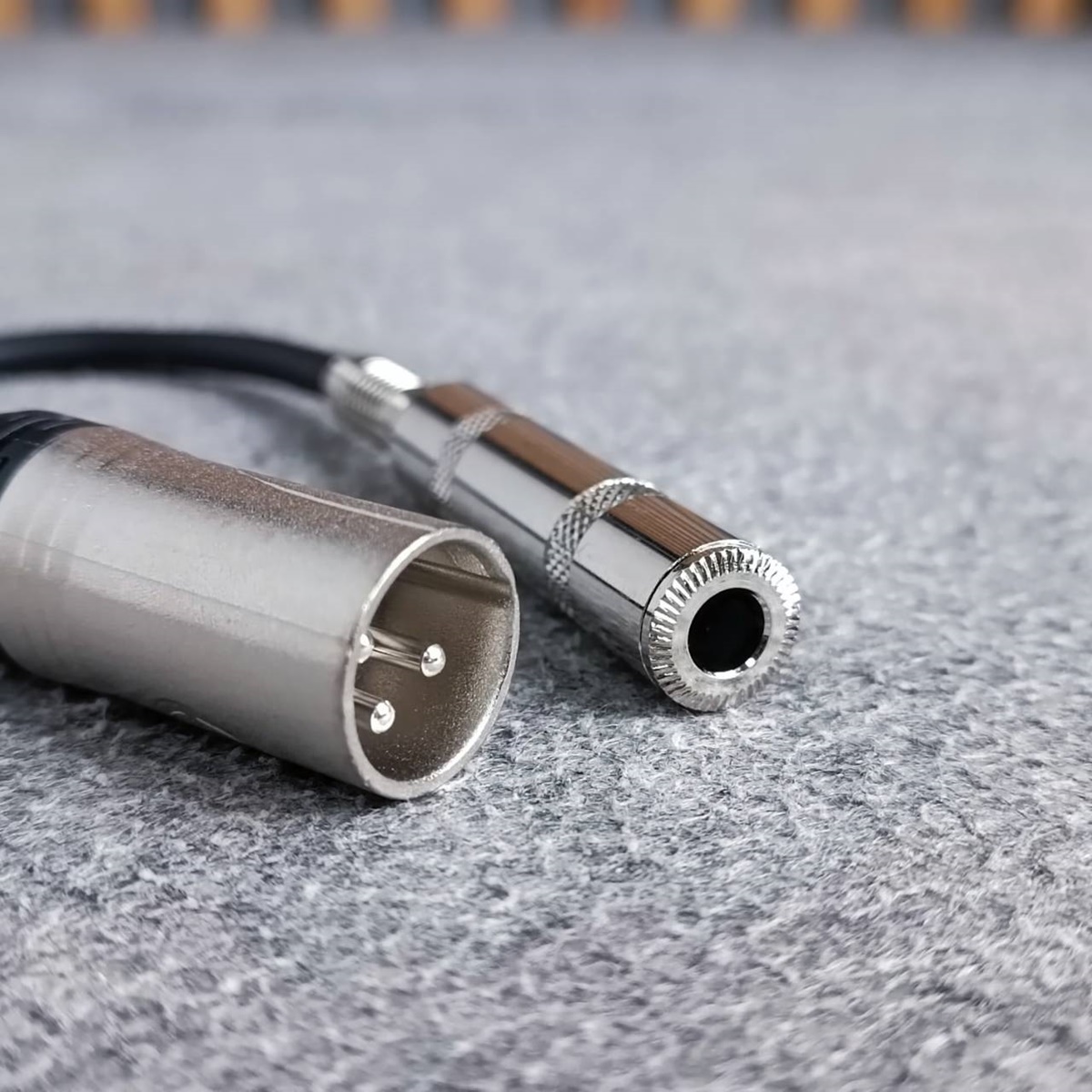 ยาว15ซม. LIDGE YM-322 สาย XLR ผู้ ออก PHONE เมีย ยาว15เซน P.XLR-J.MIC สายทด สายสัญญาณ CANNON ผู้ -PHONE เมีย เอไอ-ไพศาล