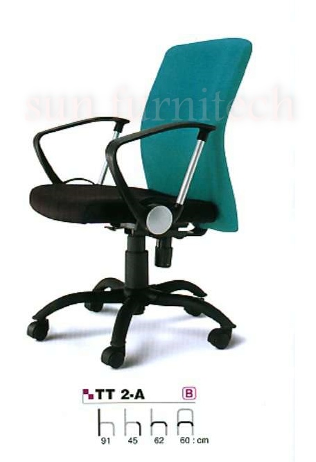 เก้าอี้สำนักงาน, เก้าอี้สำนักงานพนักพิงเตี้ย, เก้าอี้สำนักงานมีเท้าวแขน อาซาฮี (asahi) รุ่น TT 2-A