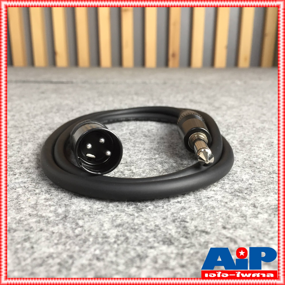 1เมตร สาย PHONE - XLR ตัวผู้ J021 dynacom สายสัญญาณ ไดนาคอม ปลั๊กไมค์ - CANNON ตัวผู้ สายยาว 1เมตร