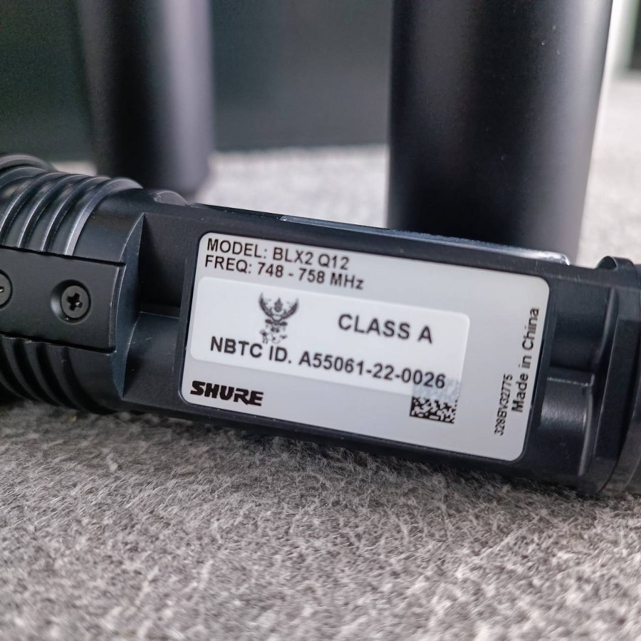 SHURE BLX288TH/PG58-Q12 ไมค์ลอย ไมค์ไวเลส ไมโครโฟนไร้สายแบบไมค์คู่ ไมโครโฟนไร้สาย คลื่นใหม่ BLX288TH/PG58 Q12 BLX288TH/PG58Q12 เอไอ-ไพศาล +++