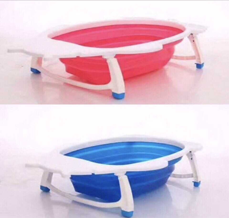 413 ของใช้เด็กอ่างอาบน้ำพับเก็บได้ ชิ้นใหญ่