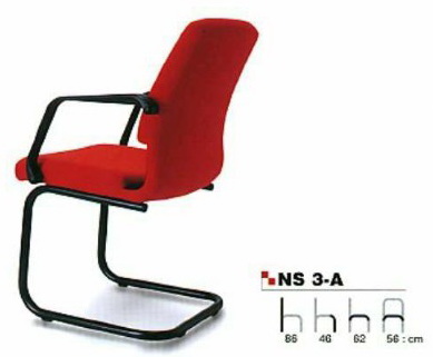 เก้าอี้สำนักงาน, เก้าอี้รับรอง, เก้าอี้รับรองขาซี อาซาฮี (asahi) รุ่น NS3-A