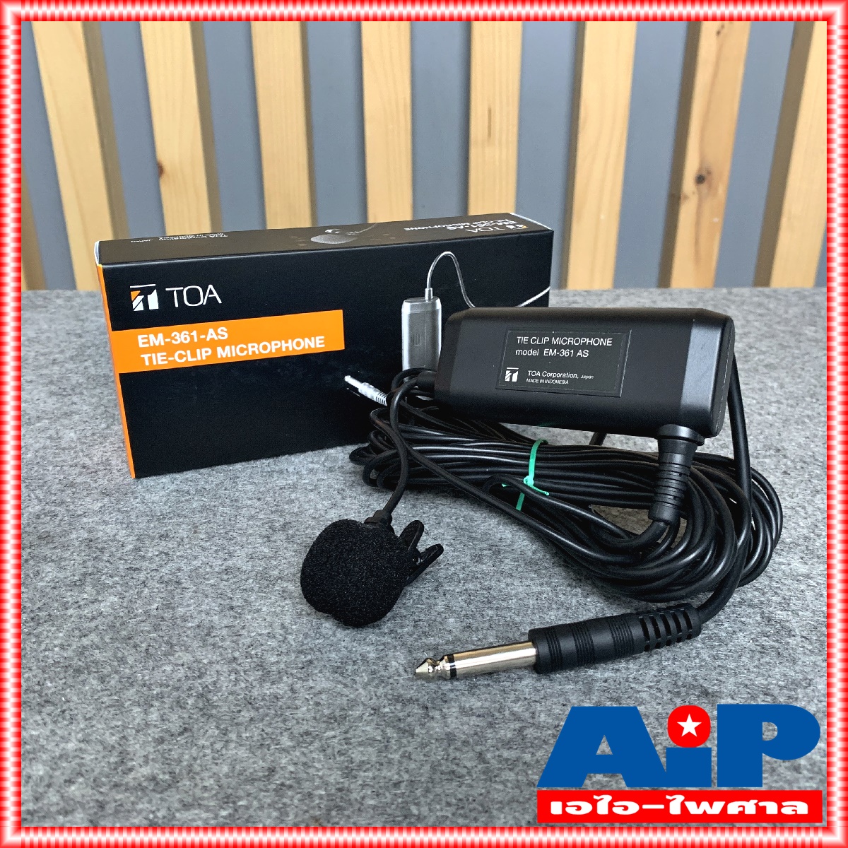 TOA EM-361 AS ไมค์หนีบเสื้อ ไมค์หนีบ ไมค์หนีบเสื้อTOA EM361 AS EM-361 ไมค์หนีบเสื้อพร้อมสาย ไมโครโฟน เอไอ-ไพศาล