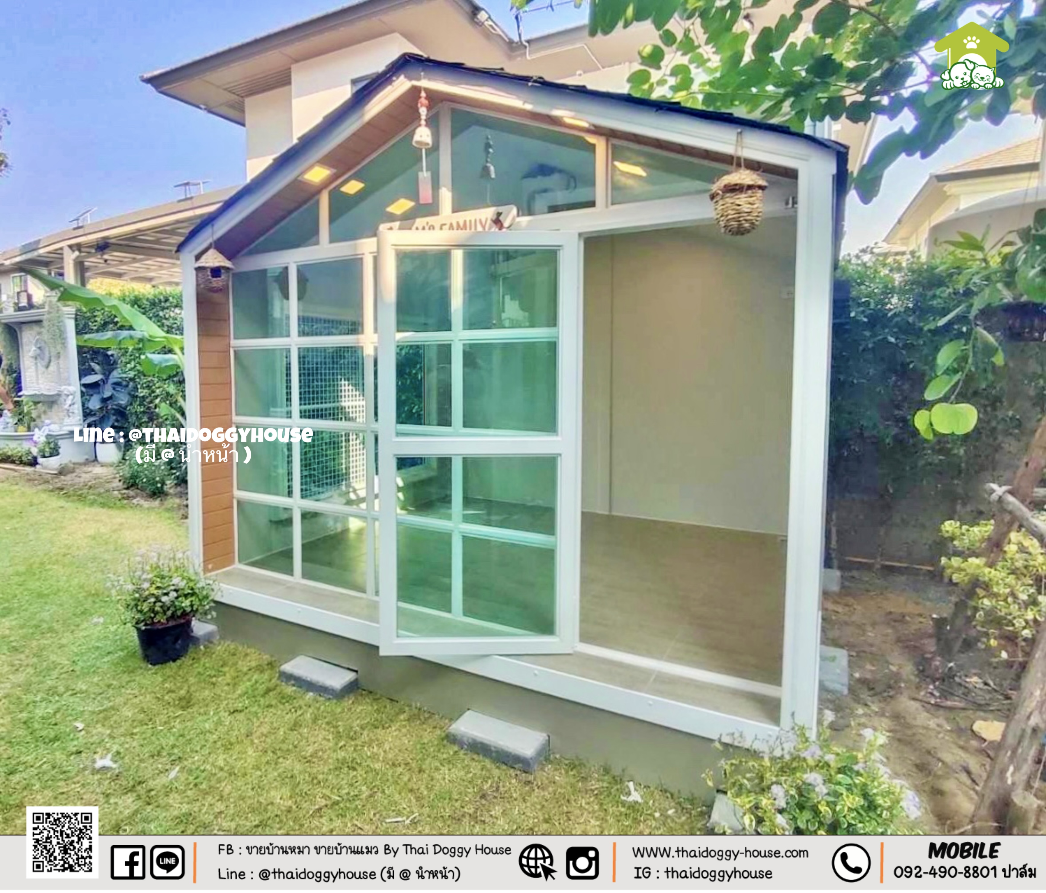 บ้านหมา บ้านแมว บ้านสัตว์เลี้ยง 𝐓𝐡𝐚𝐢 𝐝𝐨𝐠𝐠𝐲 𝐡𝐨𝐮𝐬𝐞 𝐍𝐨𝐫𝐝𝐢𝐜 𝐒𝐭𝐲𝐥e