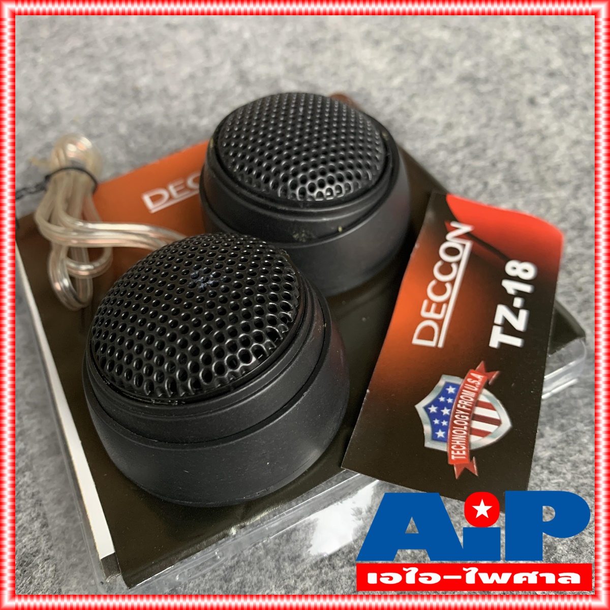 DECCON TZ-18 ลำโพงเเหลมรถ ลำโพงทวิตเตอร์ ลำโพง เสียงแหลม เดคคอน Tweeter ติดรถยนต์ TZ 18 TZ18 เสียงแหลมรถยนต์