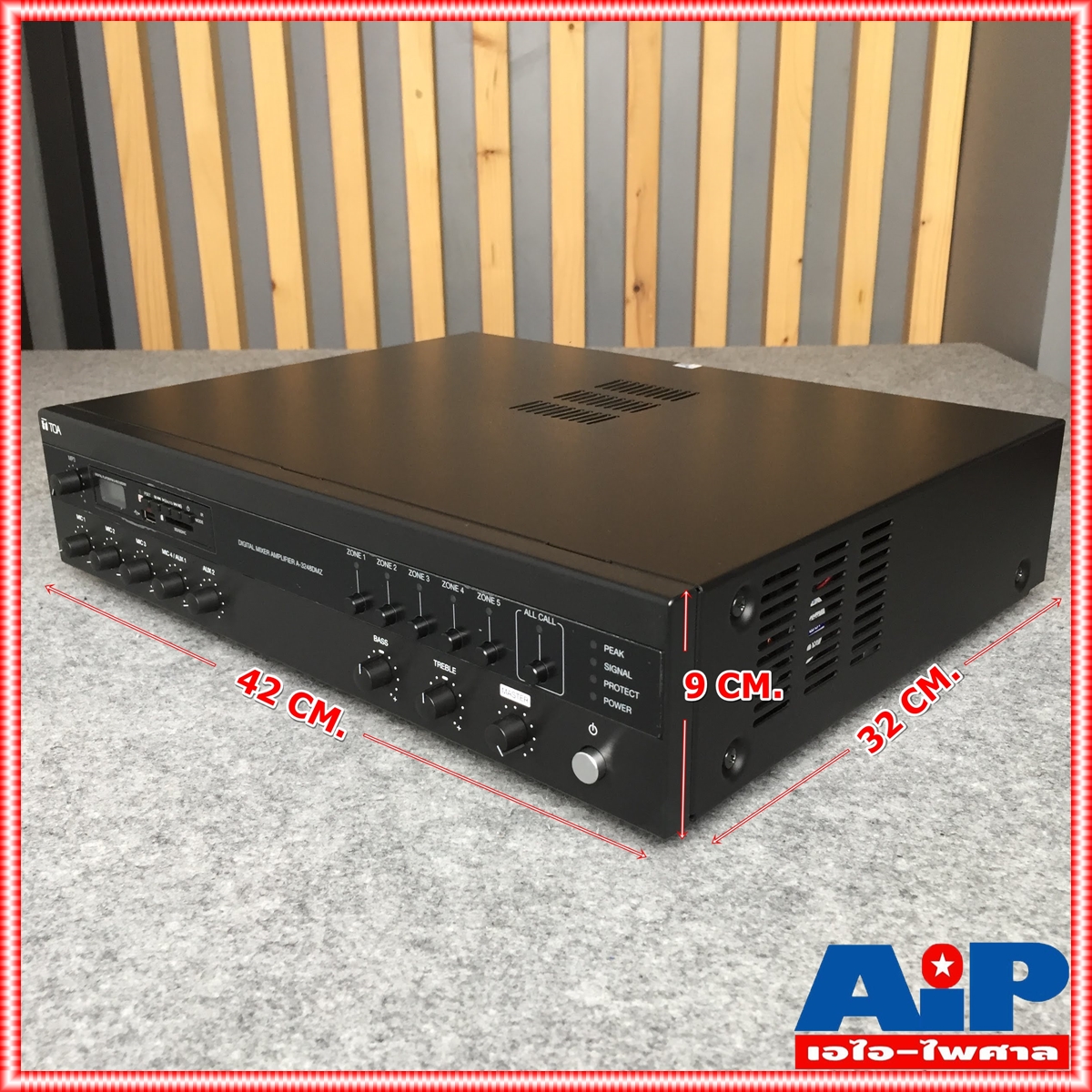 TOA A-3248DMZแอมป์480W+แยกโซน มิกเซอร์แอมป์ มิกเซอร์แอมป์TOA เครื่องปรับแต่งเสียง TOA A 3248DMZ A3248DMZ เอไอ-ไพศาล