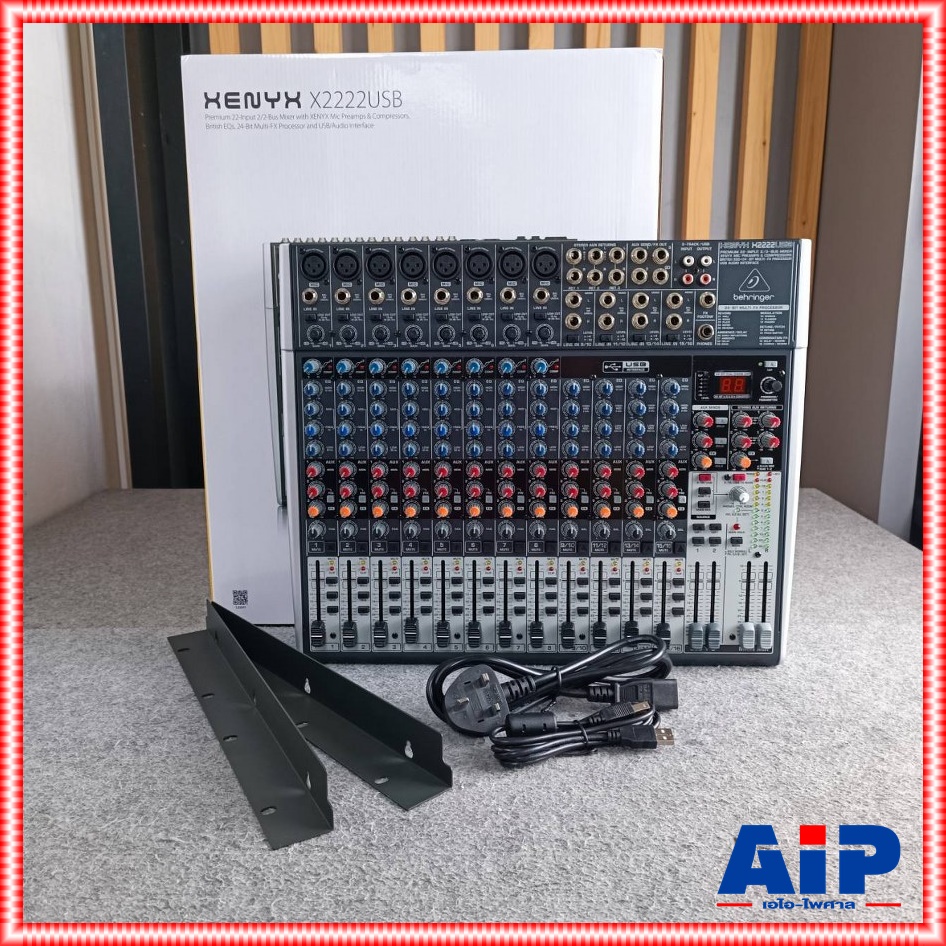 BEHRINGER XENYX-X2222USB mixer เครื่องผสมสัญญาณเสียง มิกเซอร์ แบบอนาล็อค XENYX X2222USB XENYXX2222USB เอไอ-ไพศาล