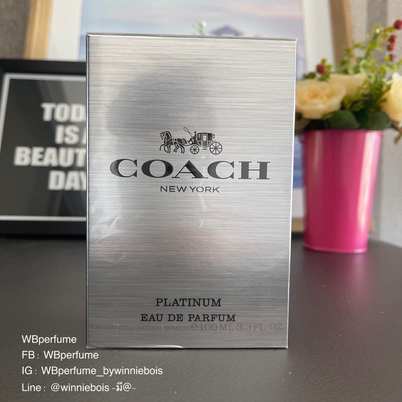 น้ำหอมแท้100% Coach new york platinum edp ขนาด 100 มล.