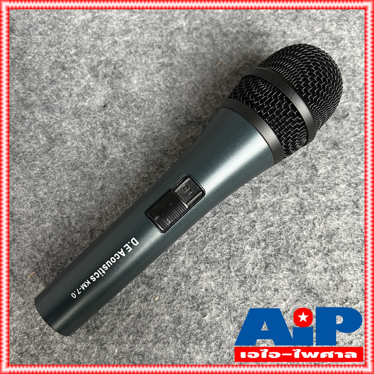 DE ACOUSTIC KM-7.0 ไมค์สาย ไมค์ ไมโครโฟน MIC MICROPHONE KM7.0 ไมค์พร้อมสาย ไมค์แบบมีสาย ไมค์สาย KM 7.0 เอไอ-ไพศาล