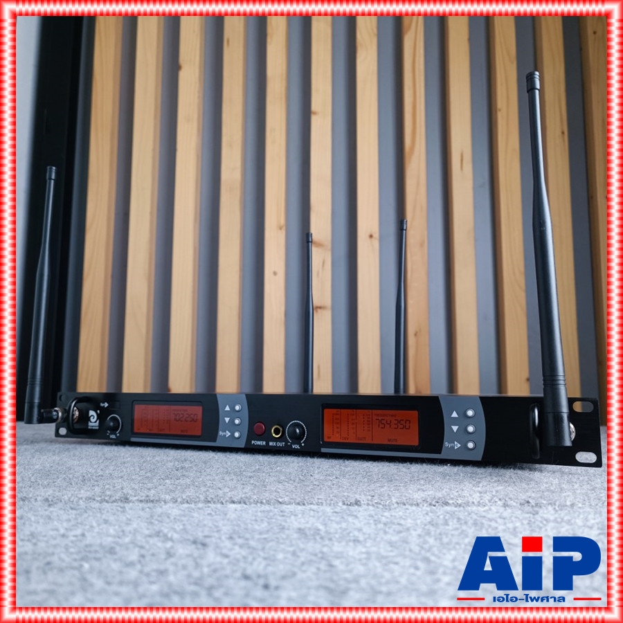 DE ACOUSTIC KV6000 NEW ไมค์ลอยมือถือคู่ UHF ปรับความถี่ได้ ไมค์ลอยคู่ KV 6000 แถมอุปกรณ์ย้ายเสา กระเป๋าเก็บไมค์ kv-6000