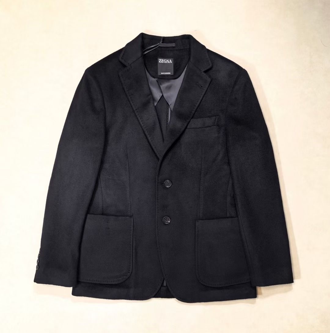 เสื้อแจ๊กเก็ตสูท Zegna BLACK OASI CASHMERE JACKET สินค้าใหม่ ของแท้