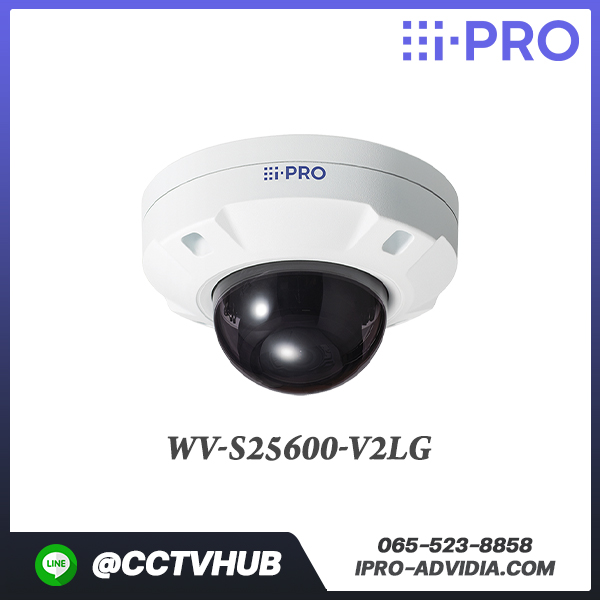 กล้องทรงโดม i-PRO รุ่น WV-S25600-V2LG S-series High resolution Network camera with AI engine